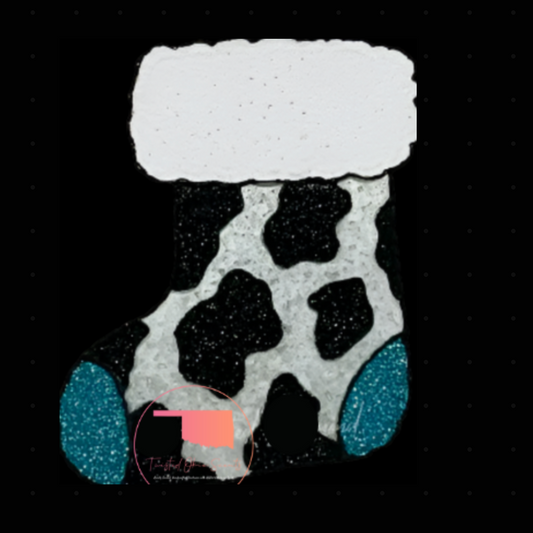 Cow Print Stocking